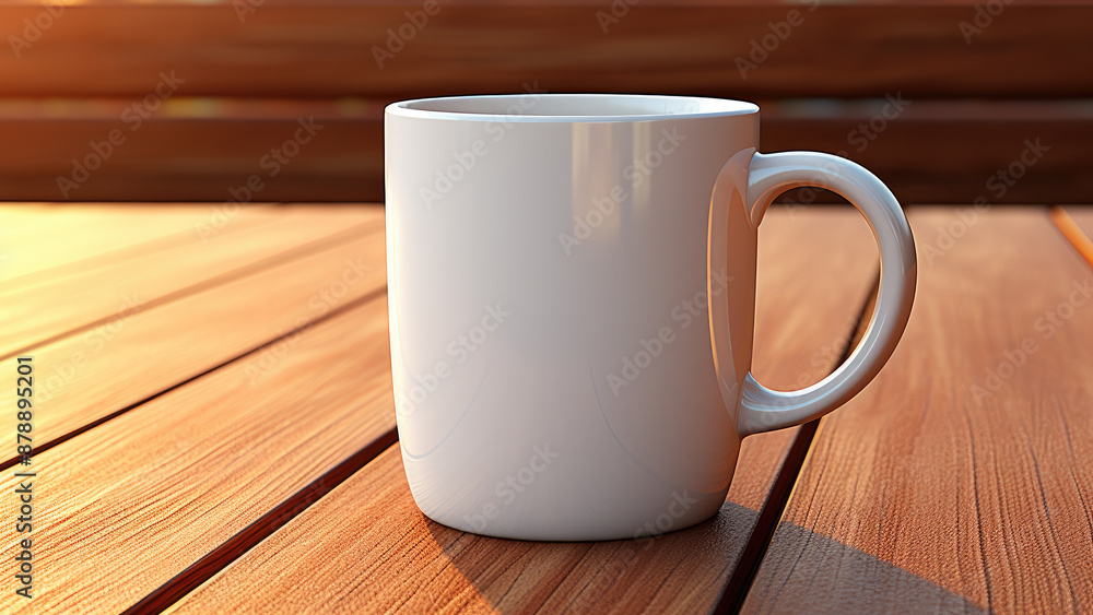 Close-Up Shot of Mug Mock-Up. Created with generative AI Close-Up Shot of Mug Mock-Up. Created with generative AI