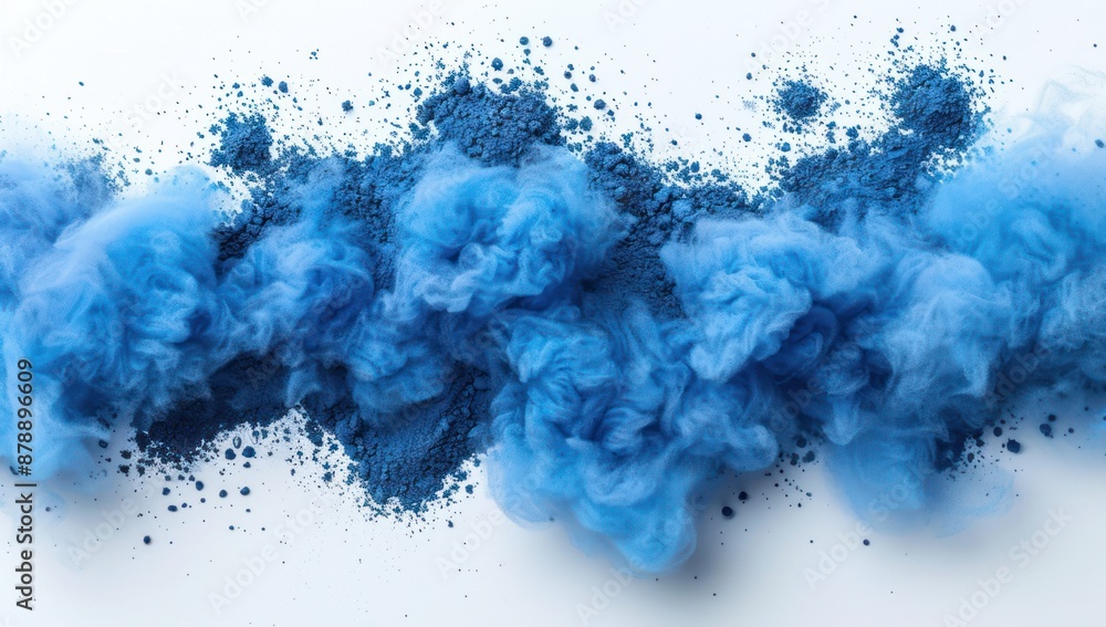 Obraz premium Abstract Blue Powder and Smoke