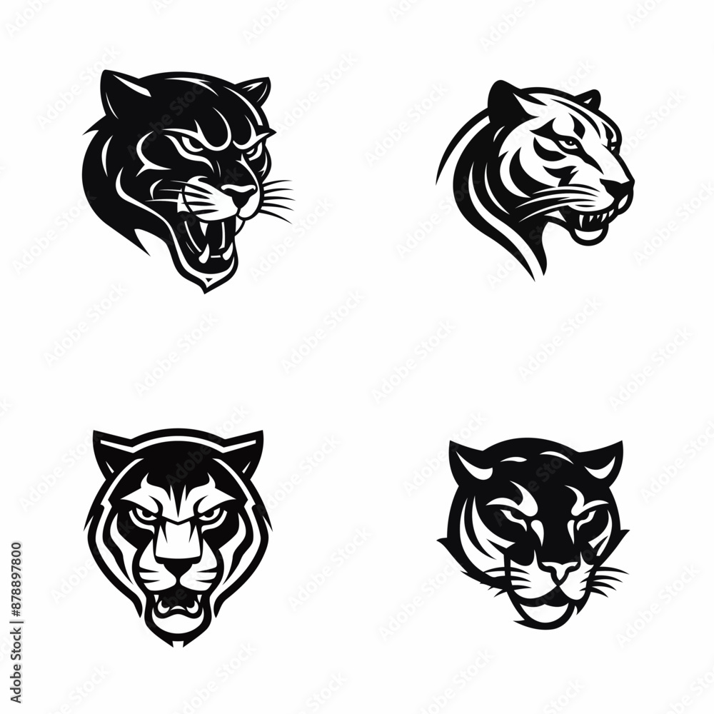 Panther logo design vector illustration