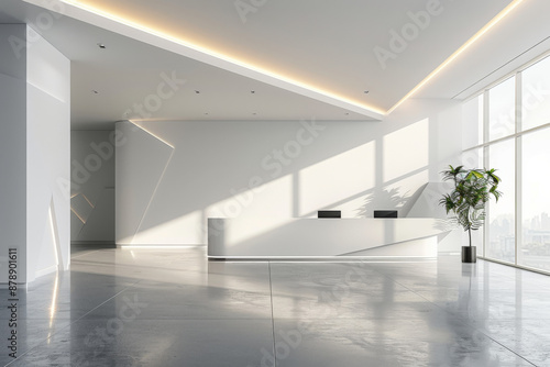 Empty hall of modern architectures 