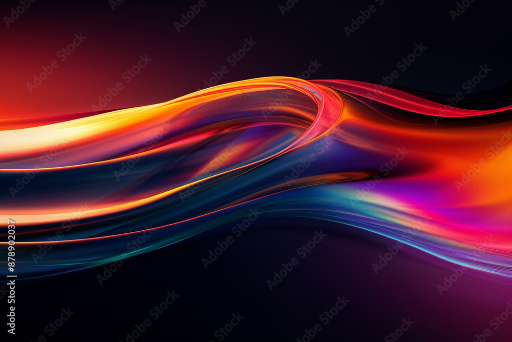 Obraz premium smooth gradient black background, wallpaper