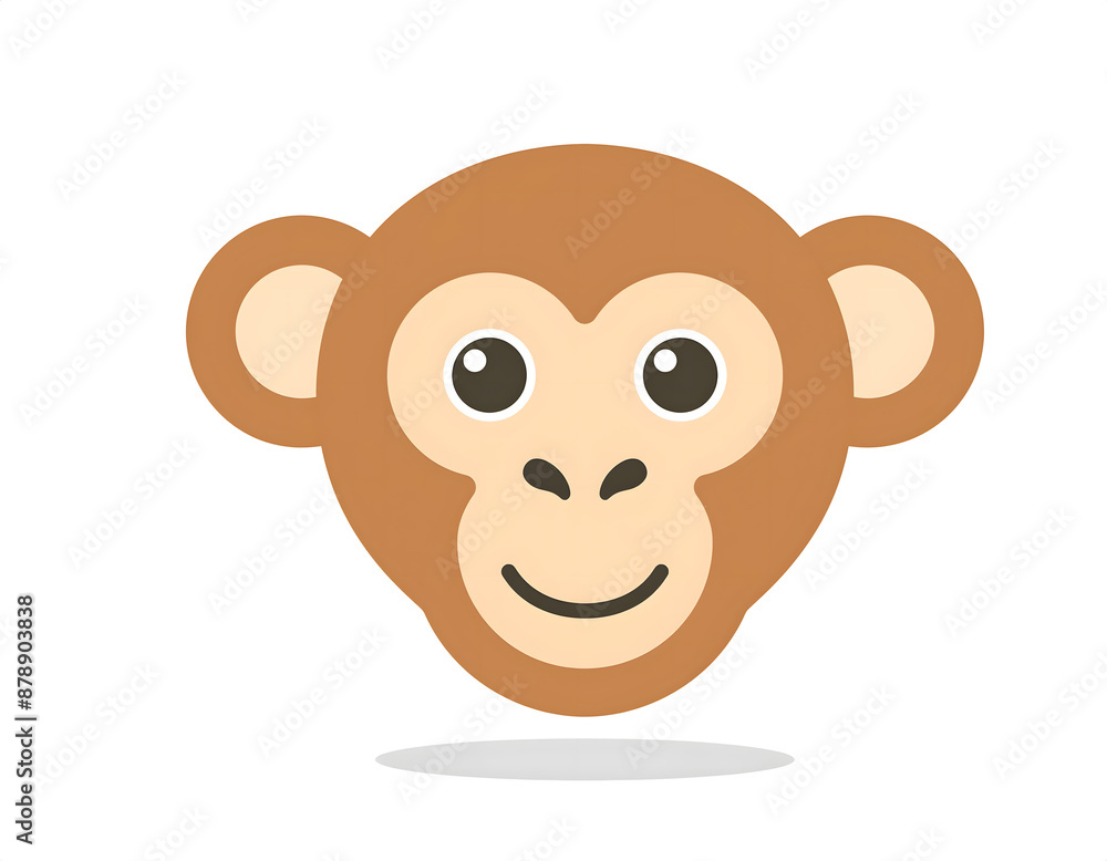 Chinese zodiac monkey cartoon illustration on white background Chinese zodiac monkey cartoon illustration on white background