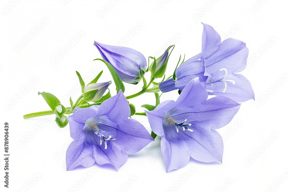 Blue Campanula Isolated on White Background. Beautiful Campanula Flower Blue Campanula Isolated on White Background. Beautiful Campanula Flower