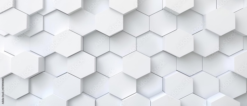 Minimalistic white hexagonal 3D wall pattern, perfect for modern interior design, backgrounds, and architectural inspiration. Minimalistic white hexagonal 3D wall pattern, perfect for modern interior design, backgrounds, and architectural inspiration.