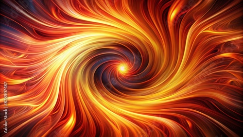 Wallpaper Mural Fiery vortex of swirling red and orange hues radiates dynamic energy, conveying intense passion and rhythmic motion in abstract formation. Torontodigital.ca