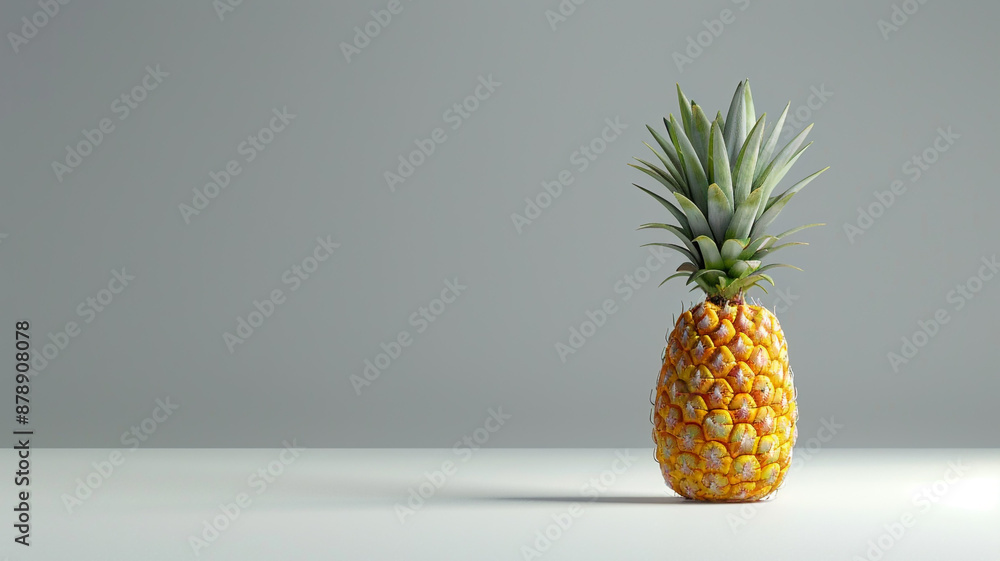 Ripe pineapple isolated on gray background. ripe pineapple, pineapple on gray, isolated pineapple, tropical fruit, fresh pineapple, pineapple close-up, juicy pineapple, pineapple background, Ripe pineapple isolated on gray background. ripe pineapple, pineapple on gray, isolated pineapple, tropical fruit, fresh pineapple, pineapple close-up, juicy pineapple, pineapple background,