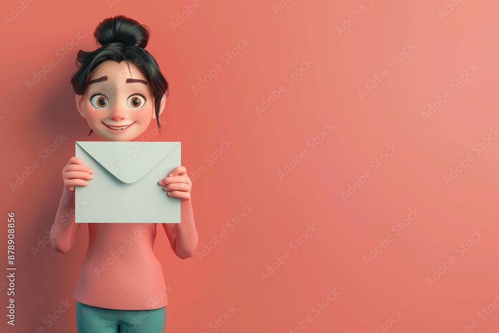 A girl with a letter, A girl with a letter,