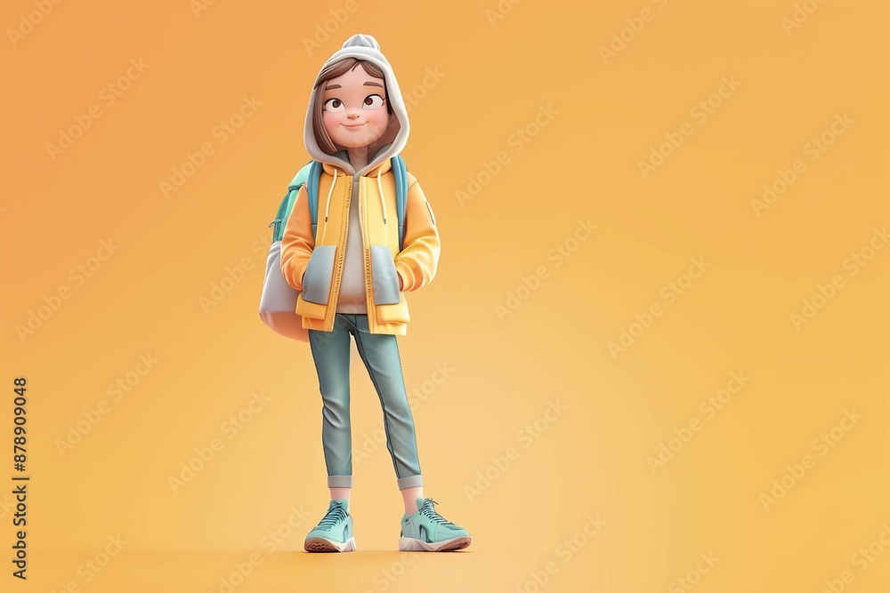 A girl in a casual sporty outfit with sneakers and a hoodie, A girl in a casual sporty outfit with sneakers and a hoodie,