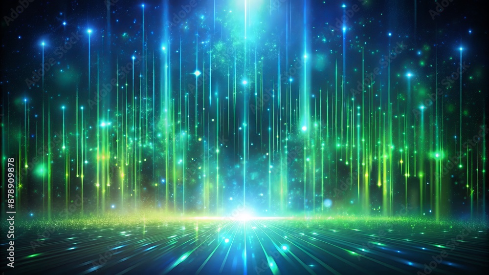 Ethereal, high-tech backdrop featuring glowing green and blue hues on a grainy, dark noise texture with ample copy space. Ethereal, high-tech backdrop featuring glowing green and blue hues on a grainy, dark noise texture with ample copy space.