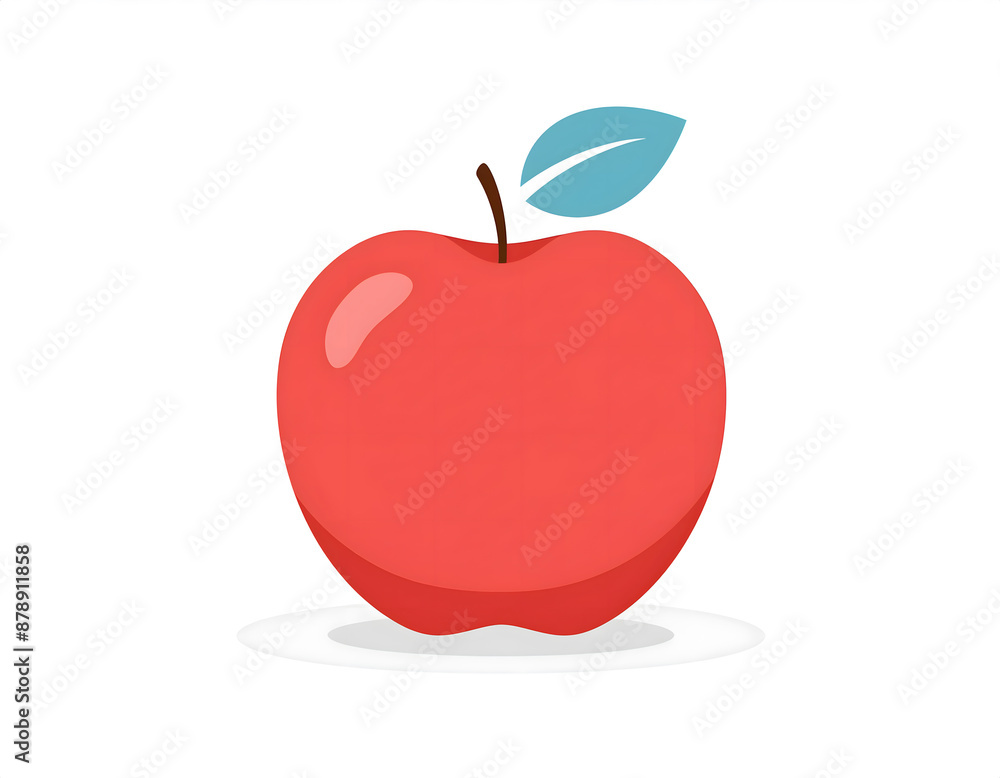 Obraz premium red apple isolated on white