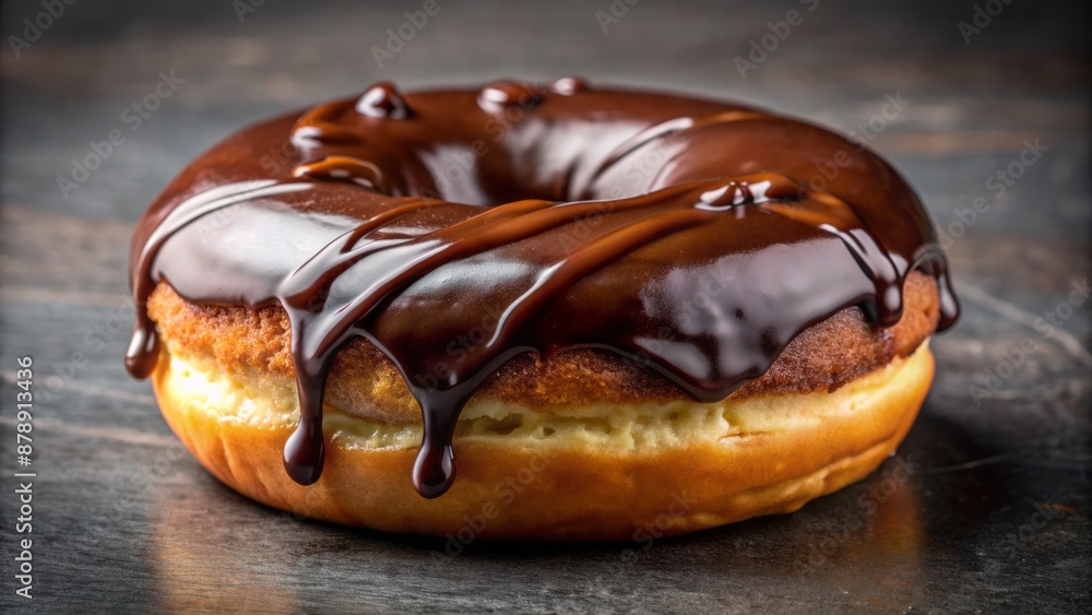 Rich, velvety chocolate drips down a fluffy, sugary donut, overflowing with decadent, gooey goodness on a sleek, modern surface. Rich, velvety chocolate drips down a fluffy, sugary donut, overflowing with decadent, gooey goodness on a sleek, modern surface.