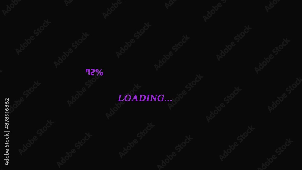 PUrple loading bar 0 to 100%.4 k stock video. PUrple loading bar 0 to 100%.4 k stock video.