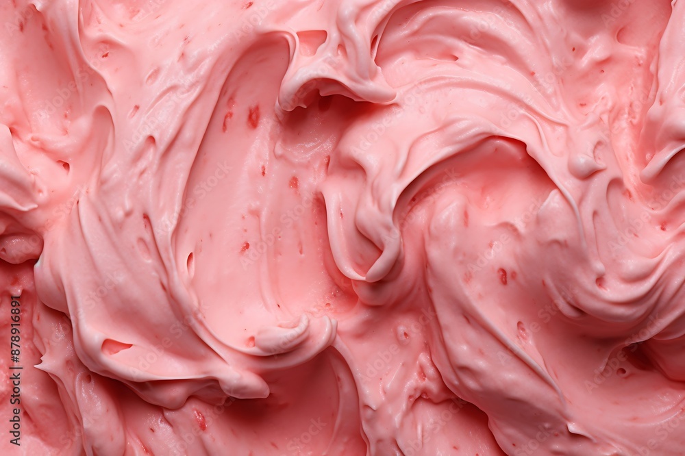 Strawberry ice cream texture background Strawberry ice cream texture background