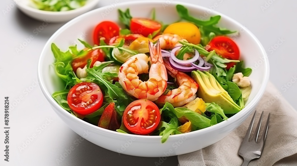 Delicious Shrimp Salad with Fresh Ingredients Delicious Shrimp Salad with Fresh Ingredients