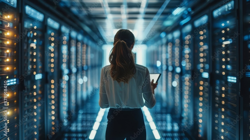 High-resolution image of system engineer from cyber data security company High-resolution image of system engineer from cyber data security company