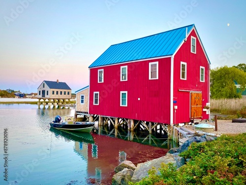 Fishing Shack at Cape Porpoise in Kennebunkport, Mine USA