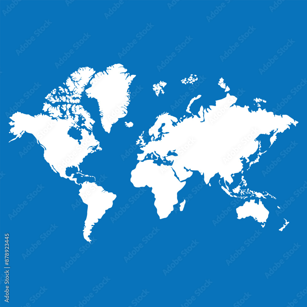 world map vector in blue background world map vector in blue background