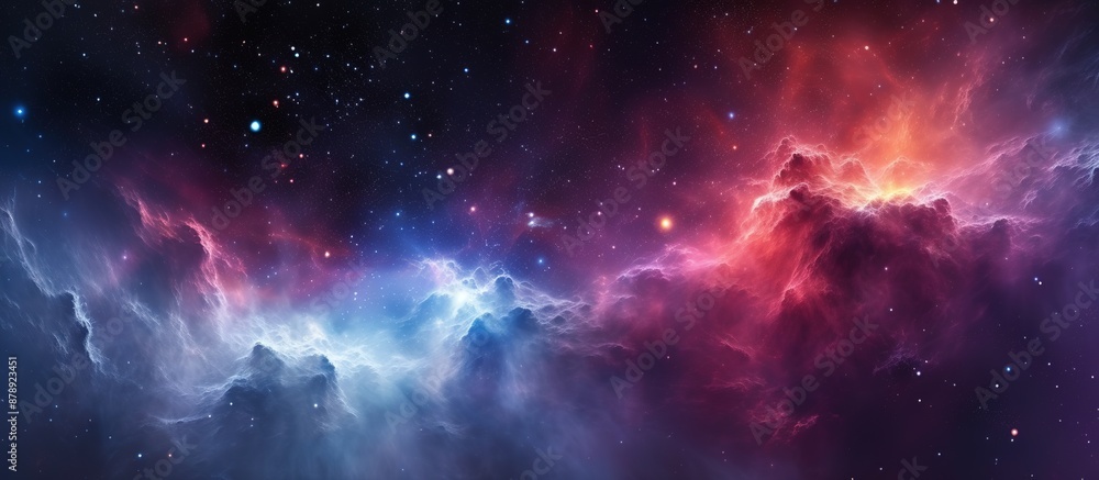 Fototapeta premium Cosmic Nebulae: A Symphony of Colors and Stars