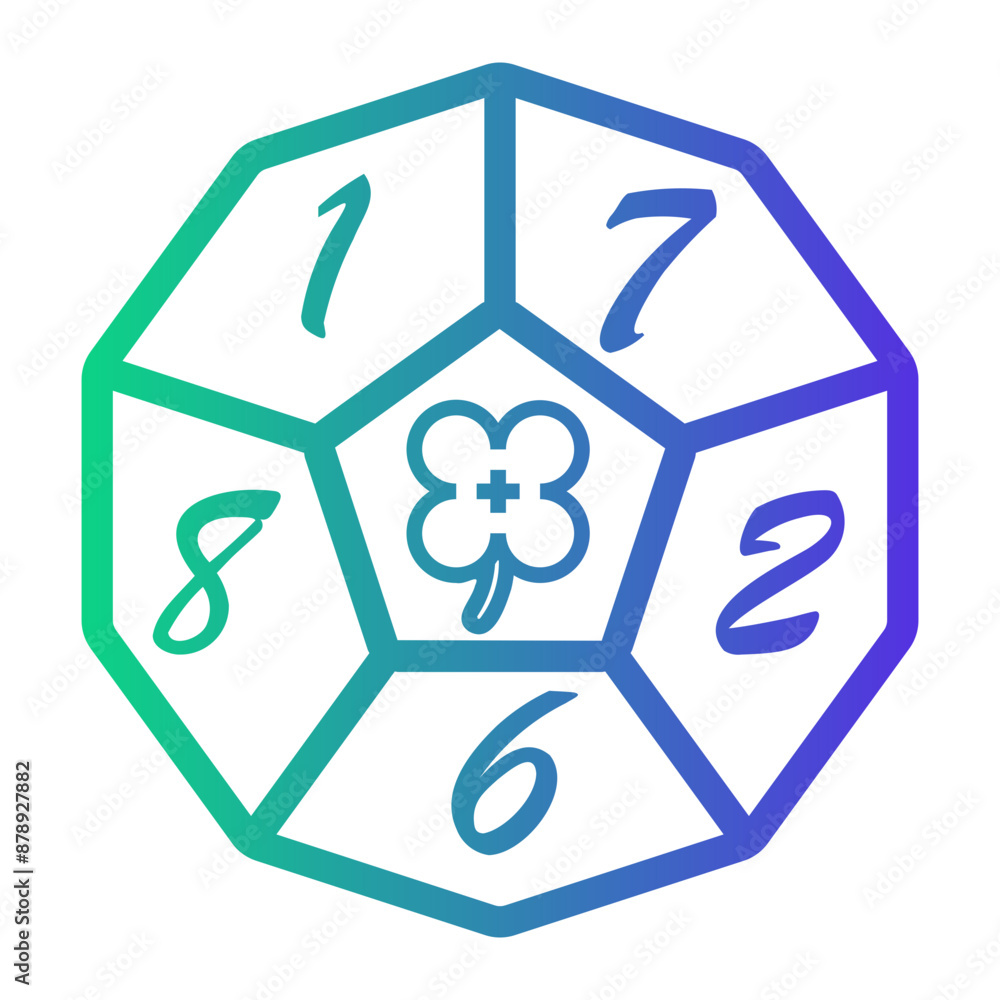 clover Line Gradient Icon clover Line Gradient Icon