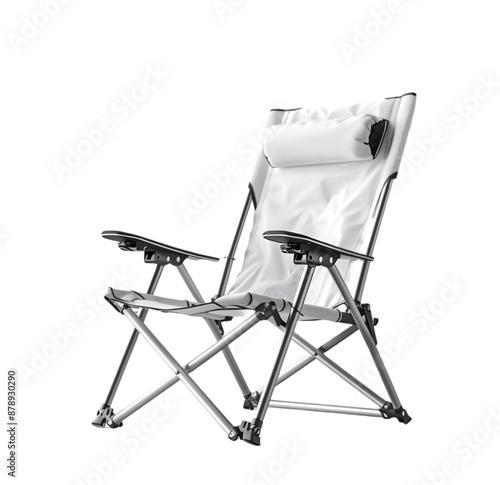 A camping chair isolated on Transparent background. 