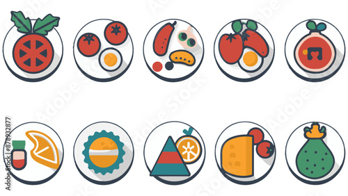 groupset of various foods on the table