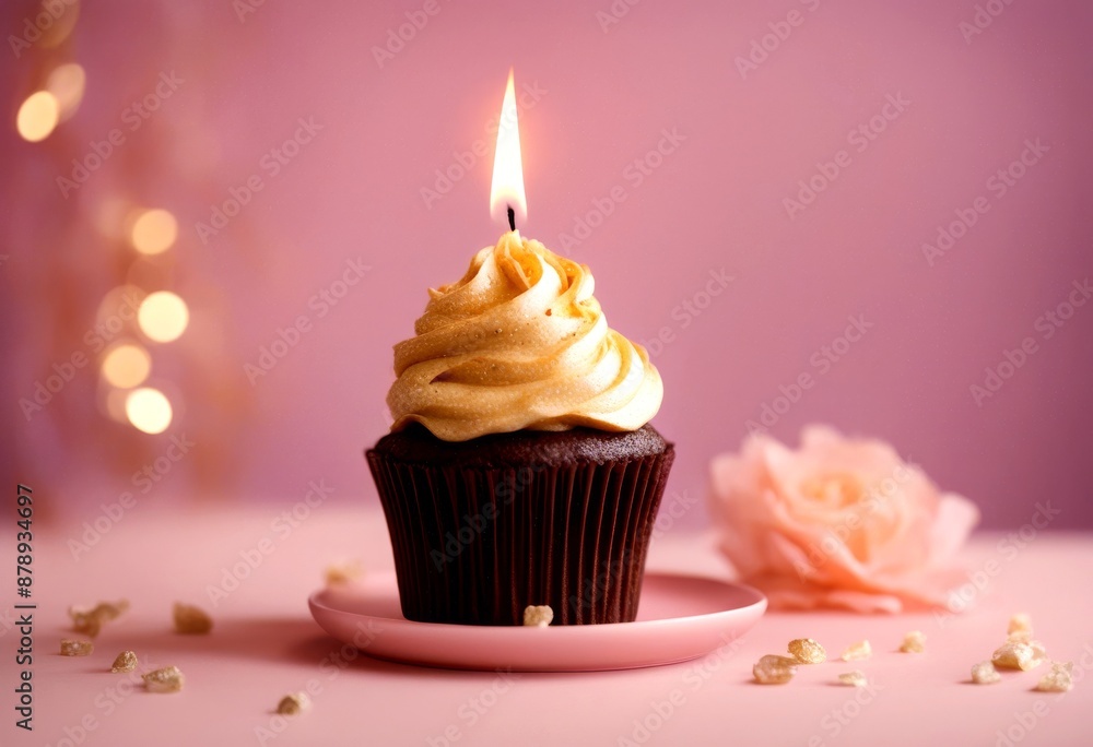 background celebration decoration festive number anniversary age pastel cupcake birthday event candle pink gold a celebrate background celebration decoration festive number anniversary age pastel cupcake birthday event candle pink gold a celebrate