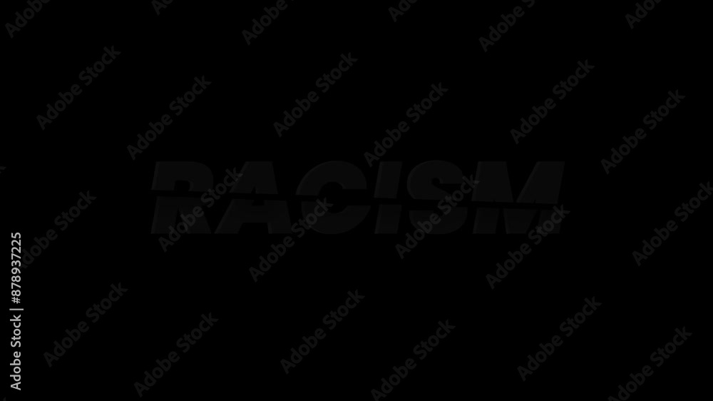 No more racism. sliced word meaning the need to stop racism No more racism. sliced word meaning the need to stop racism