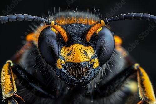 Close-up Portrait of a Wasp