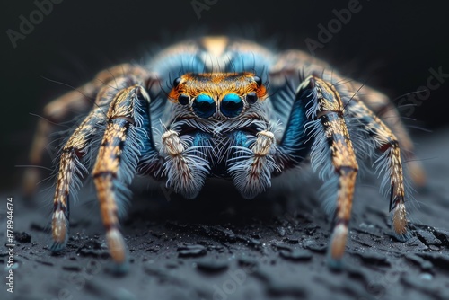 Wallpaper Mural Close-up of a Colorful Jumping Spider Torontodigital.ca