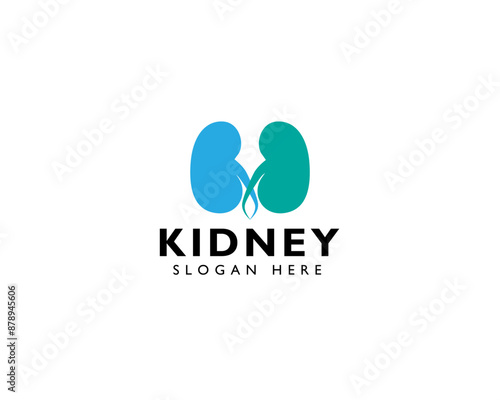Kidney logo creative concept human people happy solution design health