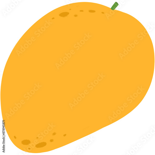 Mango cartoon 2d sticker png transparent photo