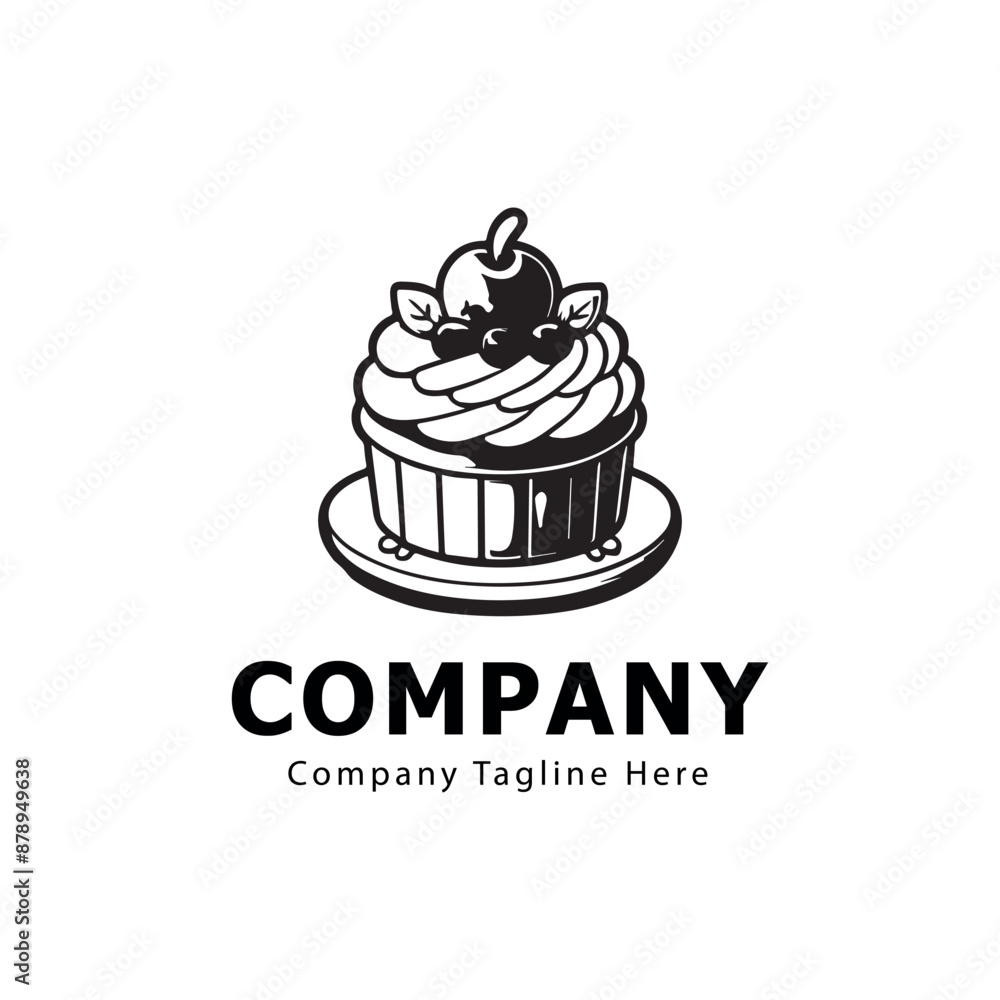cake logo on white background
cake logo on white background
