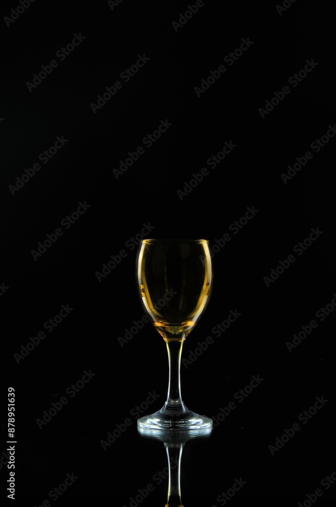 Empty Glasses with low key