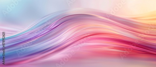 Wallpaper Mural Abstract colorful wavy background with soft gradients. Blurred pastel waves creating a dynamic and soothing visual effect. Torontodigital.ca