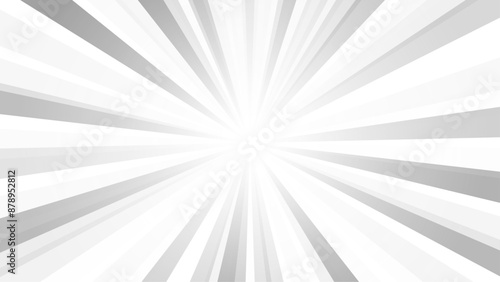 Vintage Sun Ray From Centre Circus White and Gray Background