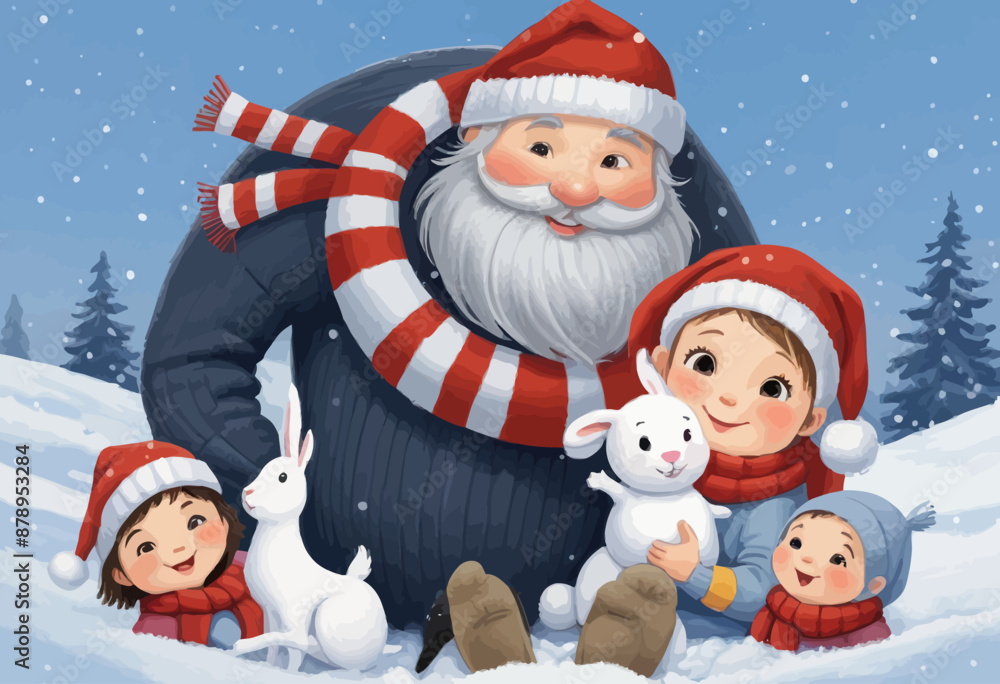 Santa's Winter Wonderland: A Festive Family Gathering Santa's Winter Wonderland: A Festive Family Gathering