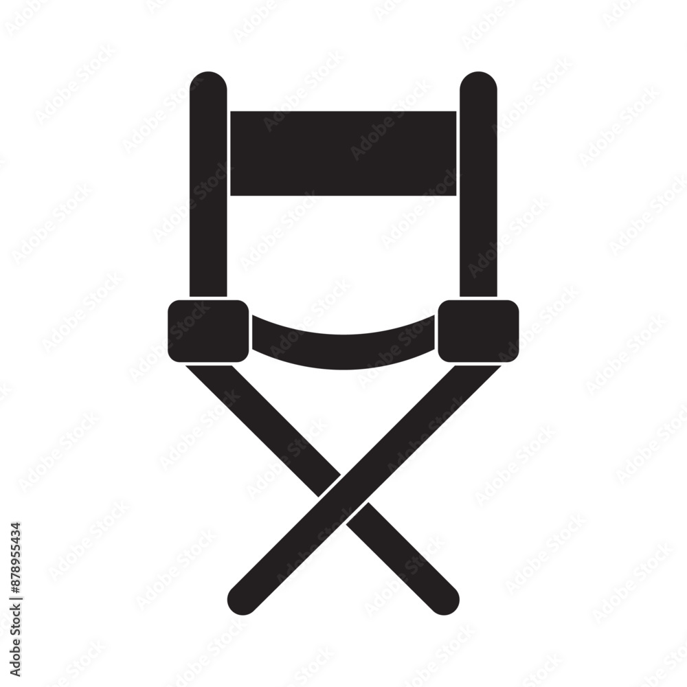 director chair flat icon vector director chair flat icon vector