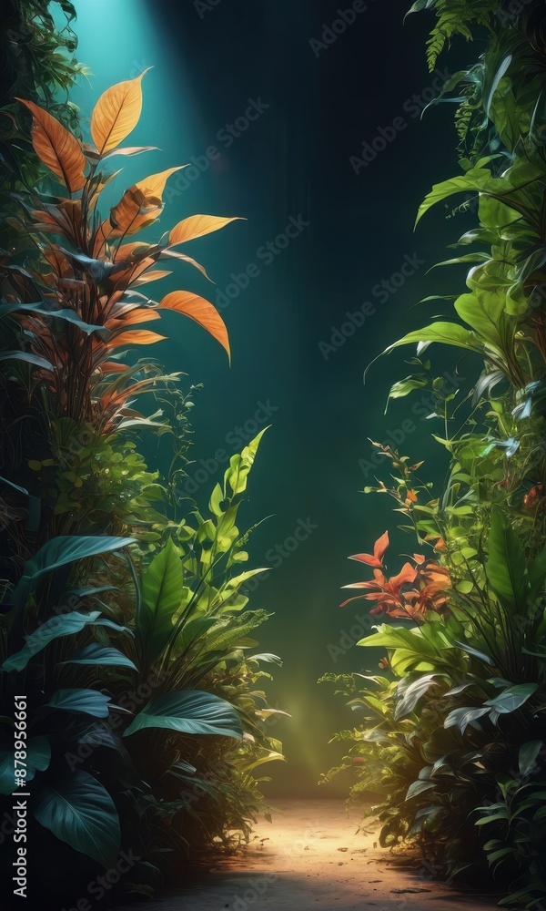 Jungle Path with Sunlight. Jungle Path with Sunlight.