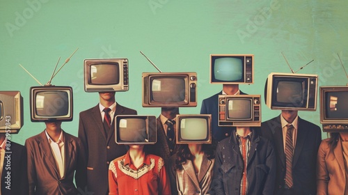 People with Television Heads, Mass Media
