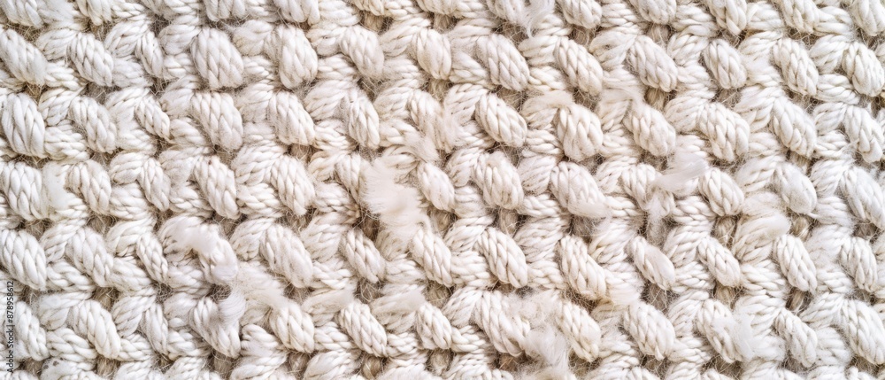Panoramic close-up, high detail scan of cotton rug texture, Generative AI Panoramic close-up, high detail scan of cotton rug texture, Generative AI