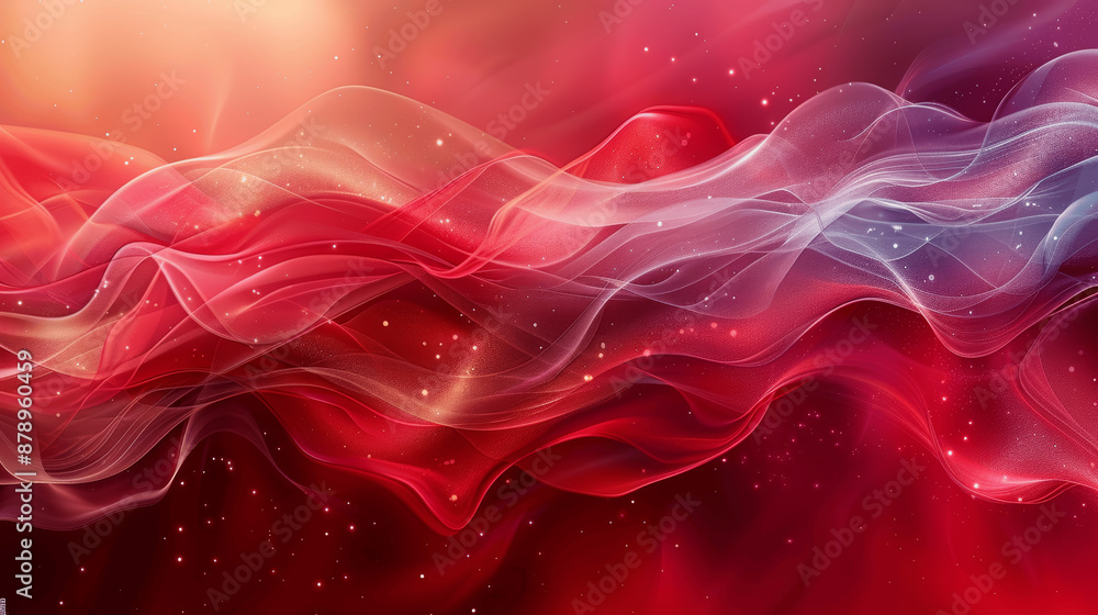 Obraz premium Red Abstract Background Gradient Soft Lines Elegant Modern High Resolution
