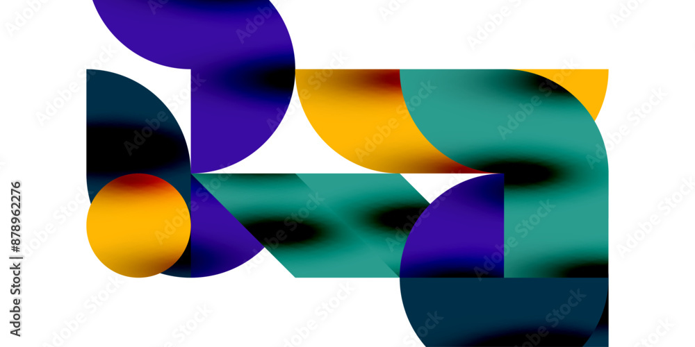 Shadow effect shiny circles and round triangles geometric modern art. Vector Illustration For Wallpaper, Banner, Background, Card, Book Illustration, landing page Shadow effect shiny circles and round triangles geometric modern art. Vector Illustration For Wallpaper, Banner, Background, Card, Book Illustration, landing page