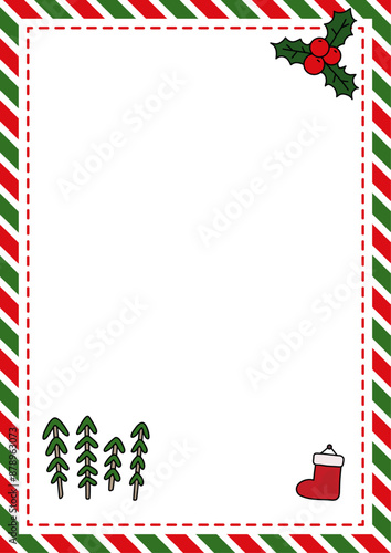 Christmas letter paper