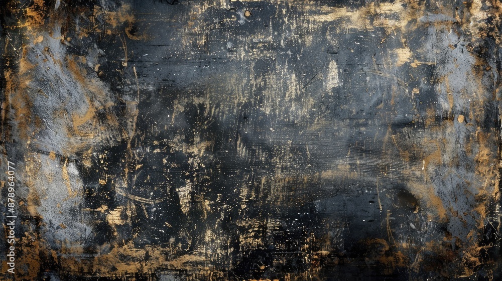 Fototapeta premium Abstract grunge texture with dark scratch frame