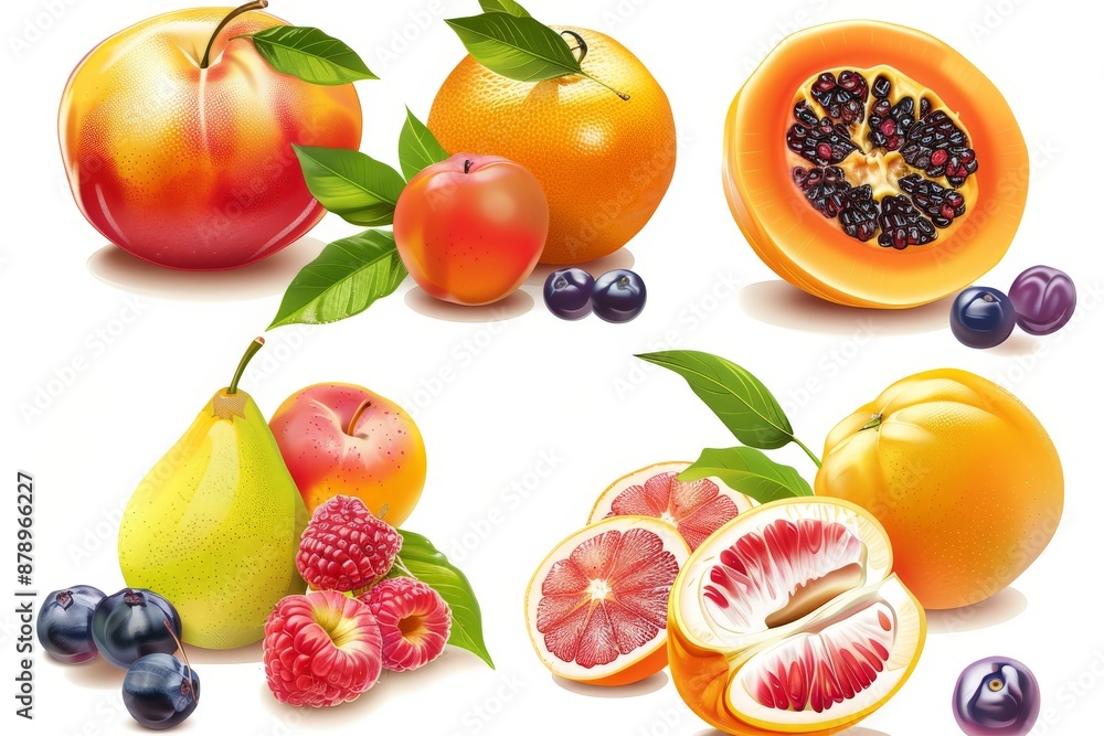 fruit vector for advertising fruit vector for advertising