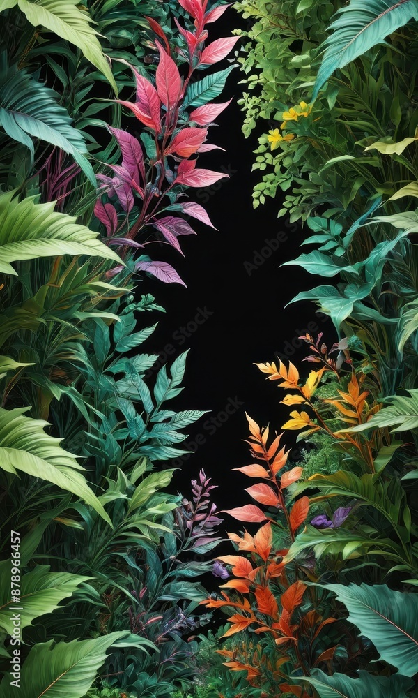 Tropical Plants Frame. Tropical Plants Frame.
