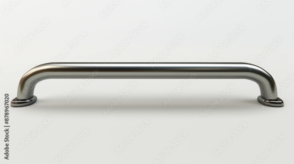 Metal furniture handle in a white background Metal furniture handle in a white background