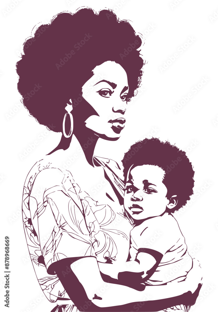 Happy caring young mother with little baby infant in hands. Loving mom with newborn excited with motherhood. Parenthood and maternity. Afro american woman with child Happy caring young mother with little baby infant in hands. Loving mom with newborn excited with motherhood. Parenthood and maternity. Afro american woman with child