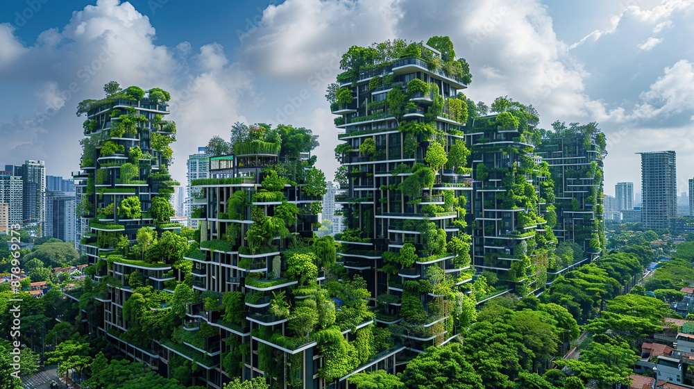 Green Cityscapes: Modern Architecture Blending with Nature Green Cityscapes: Modern Architecture Blending with Nature