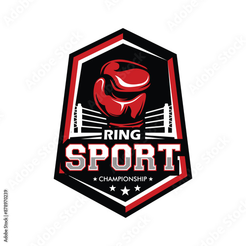 Kick Boxing and Boxing Logo Vector